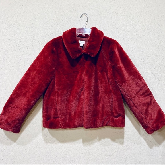 J. Crew Factory Jackets & Blazers - (new) J.Crew Factory Faux Fur Cropped Jacket
